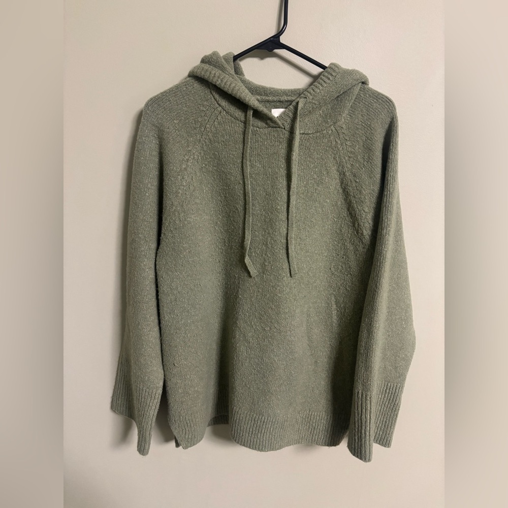 Abercrombie & Fitch Mens Size Small Green Hooded Sweater Hoodie